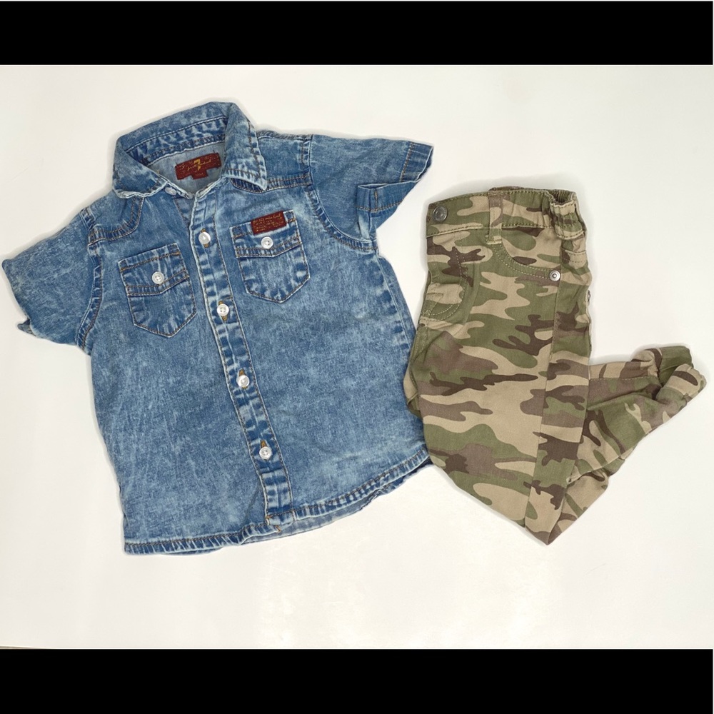 7 For All Mankind Toddler Boy Outfit